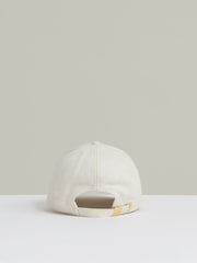 Reiss Cream Fiona Wool Blend Flannel Baseball Cap - Image 3 of 4