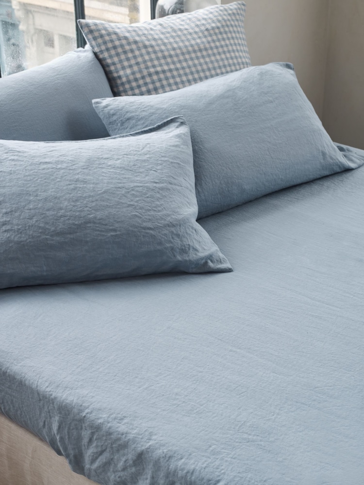 Piglet in Bed Dusk Blue Pillowcase - Image 1 of 3