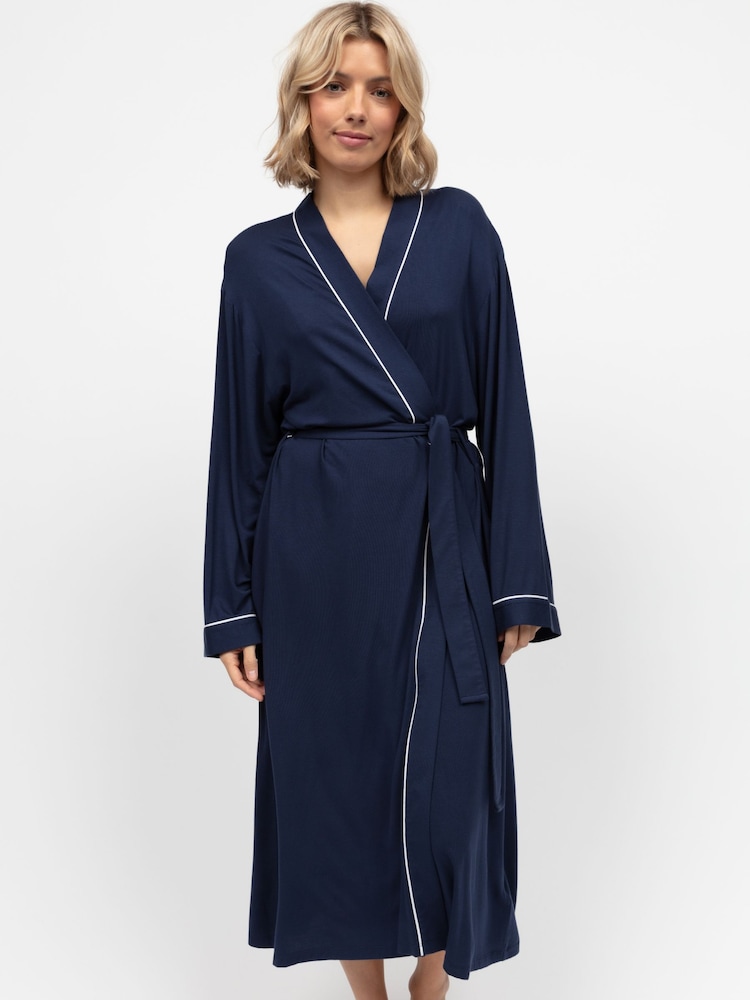 Cyberjammies Blue Long Jersey Dressing Gown - Image 1 of 4