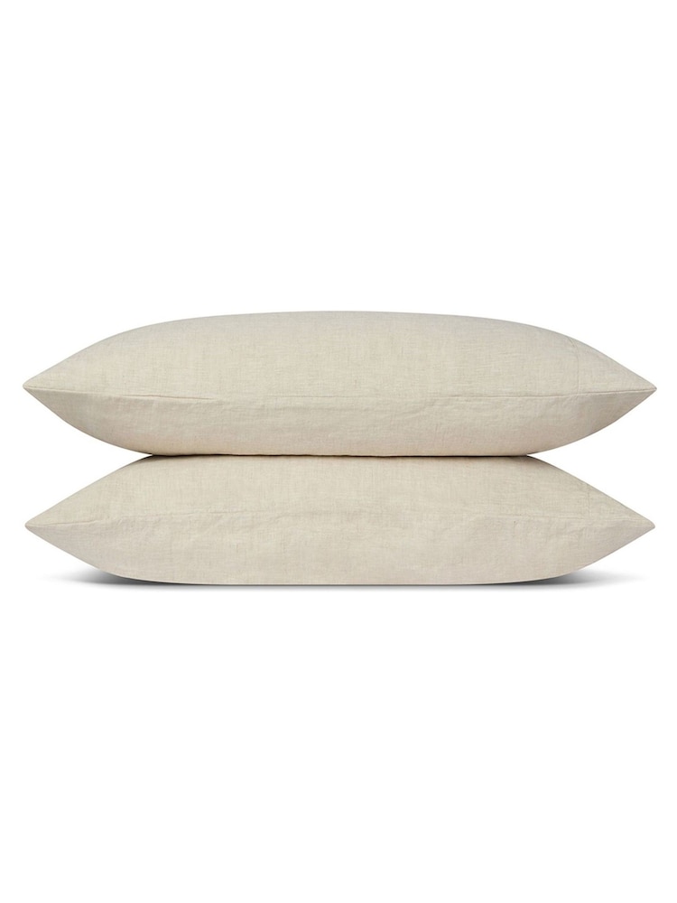 Piglet in Bed Oatmeal 100% Linen Pillowcases - Image 3 of 3 Piglet in Bed Oatmeal 100% Linen Pillowcases - Image 3 of 3