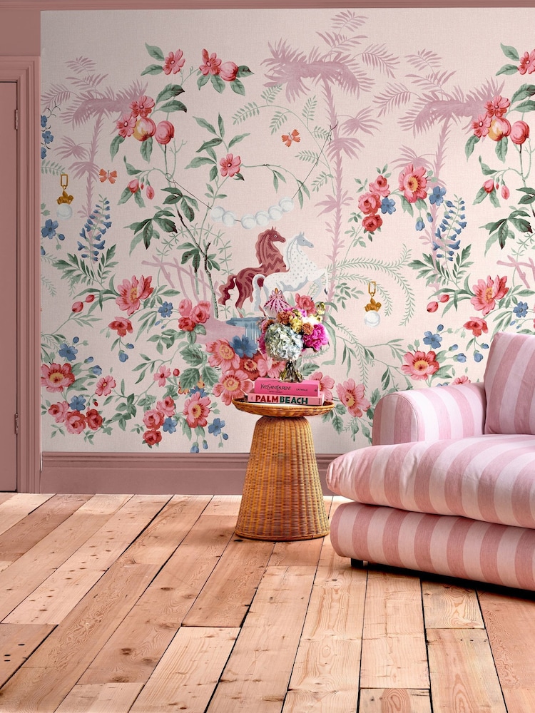 Cath Kidston Pink Colourful Life Mural 4 x 2.5m - Image 4 of 4
