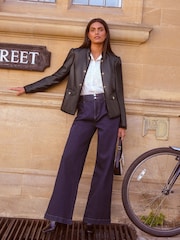 Love & Roses Faux Leather Drummer Jacket - Bild 3 von 4