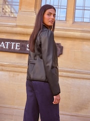 Love & Roses Faux Leather Drummer Jacket - Bild 4 von 4