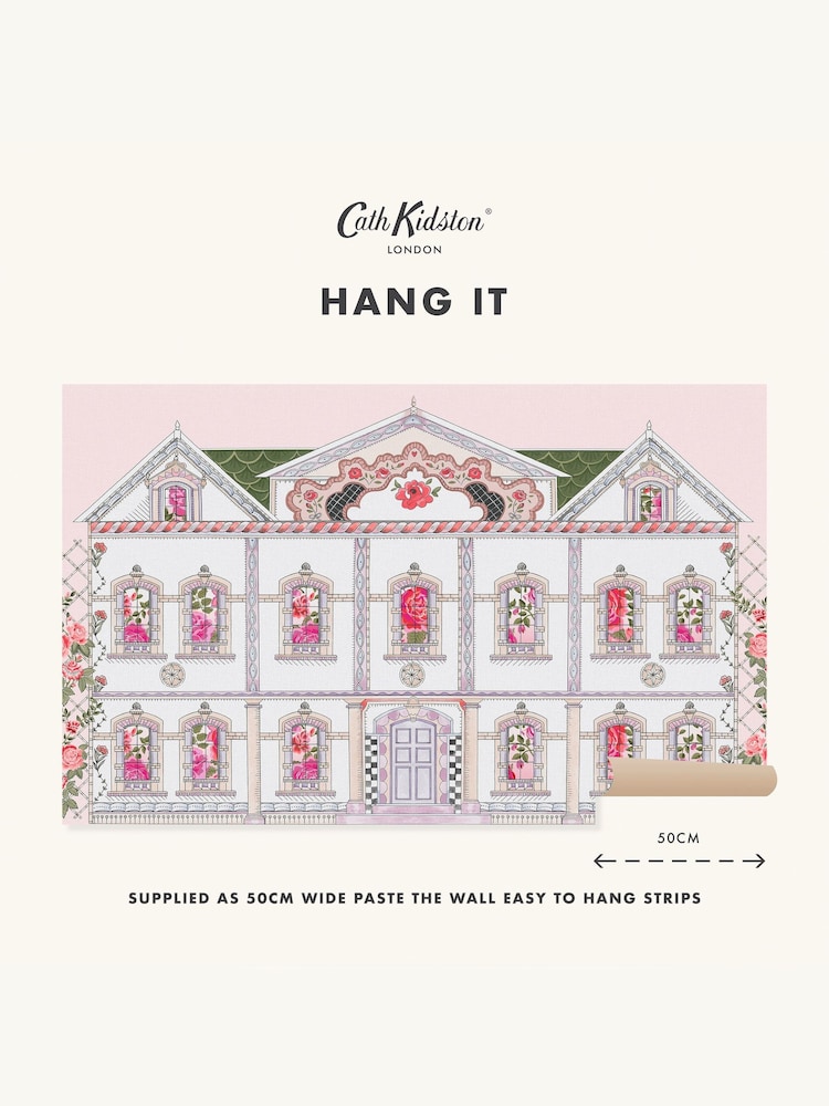 Cath Kidston Pink Doll House Mural 4 x 2.5m - Image 4 of 4