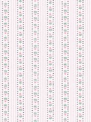 Cath Kidston Pink Rose Ticking Stripe 10M Wallpaper - Image 3 of 5