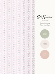 Cath Kidston Pink Rose Ticking Stripe 10M Wallpaper - Image 5 of 5