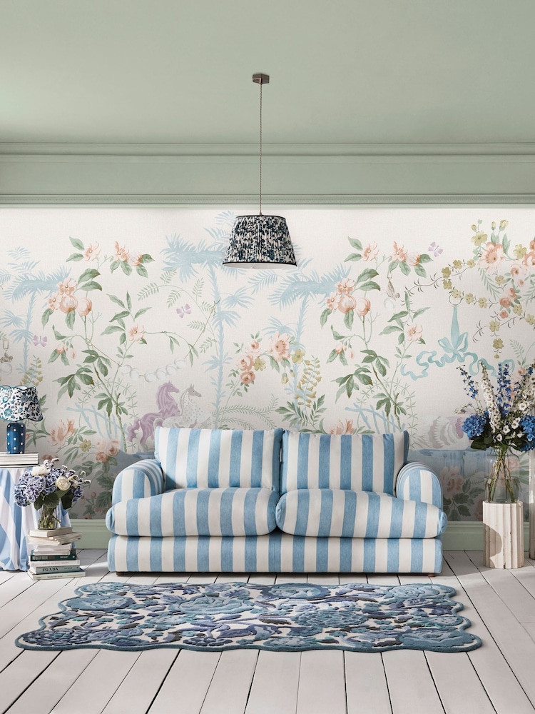 Cath Kidston Pastel Colourful Life Mural 4 x 2.5m - Image 1 of 4