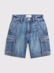 Abercrombie & Fitch Black Cargo Shorts - Image 1 of 6