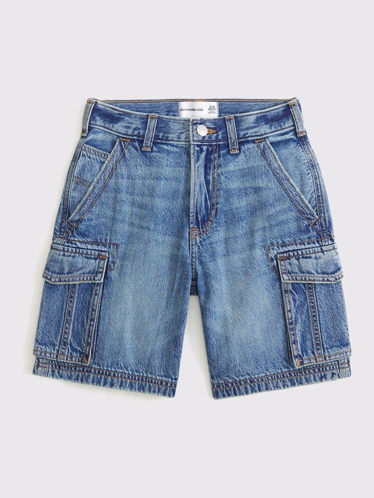 Abercrombie & Fitch Black Cargo Shorts - Image 1 of 6