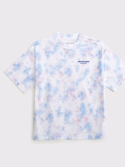 Abercrombie & Fitch Graphic Print Logo White T-Shirt - Image 1 of 2