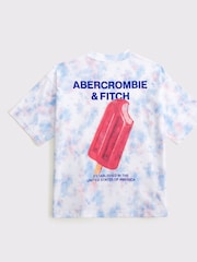 Abercrombie & Fitch Graphic Print Logo White T-Shirt - Image 2 of 2