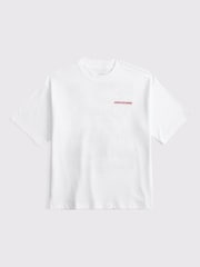 Abercrombie & Fitch Imagery Logo Graphic Print White T-Shirt - Image 1 of 2