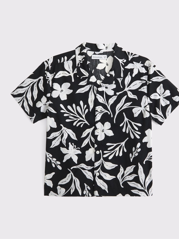 Abercrombie & Fitch Poplin Collar Black Shirt - Изображение 7 из 7