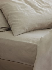 Piglet in Bed Oatmeal Fitted Sheet - Image 1 of 3