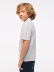 Grau - Abercrombie & Fitch Strick-Poloshirt - Bild 3 von 8
