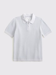Grau - Abercrombie & Fitch Strick-Poloshirt - Bild 7 von 8