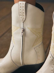 كريم - Rockett St George Star Western Boots - صورة 7 من 14