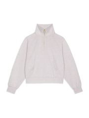 بيج بخيوط شاحبة - Chelsea Peers LuxeComfort Scuba Half-Zip Sweatshirt - صورة 1 من 3