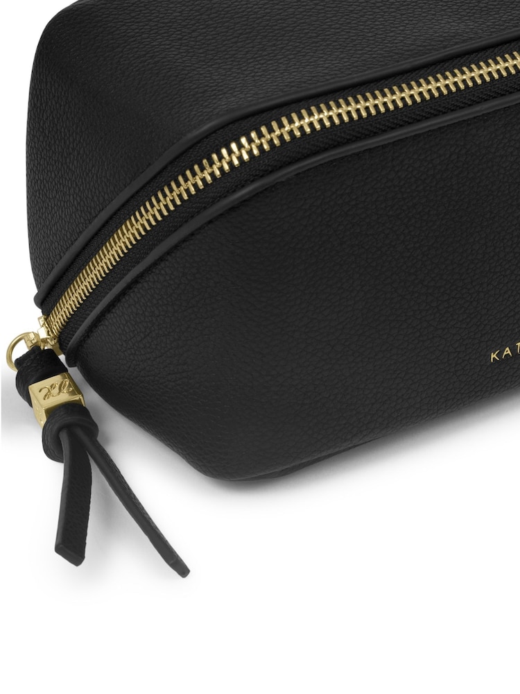 Katie Loxton Black Fold-Out Mirror Make Up Bag - Image 4 of 4