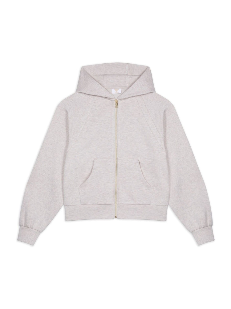 Chelsea Peers Natural LuxeComfort Scuba Zip Hoodie - Image 1 of 3
