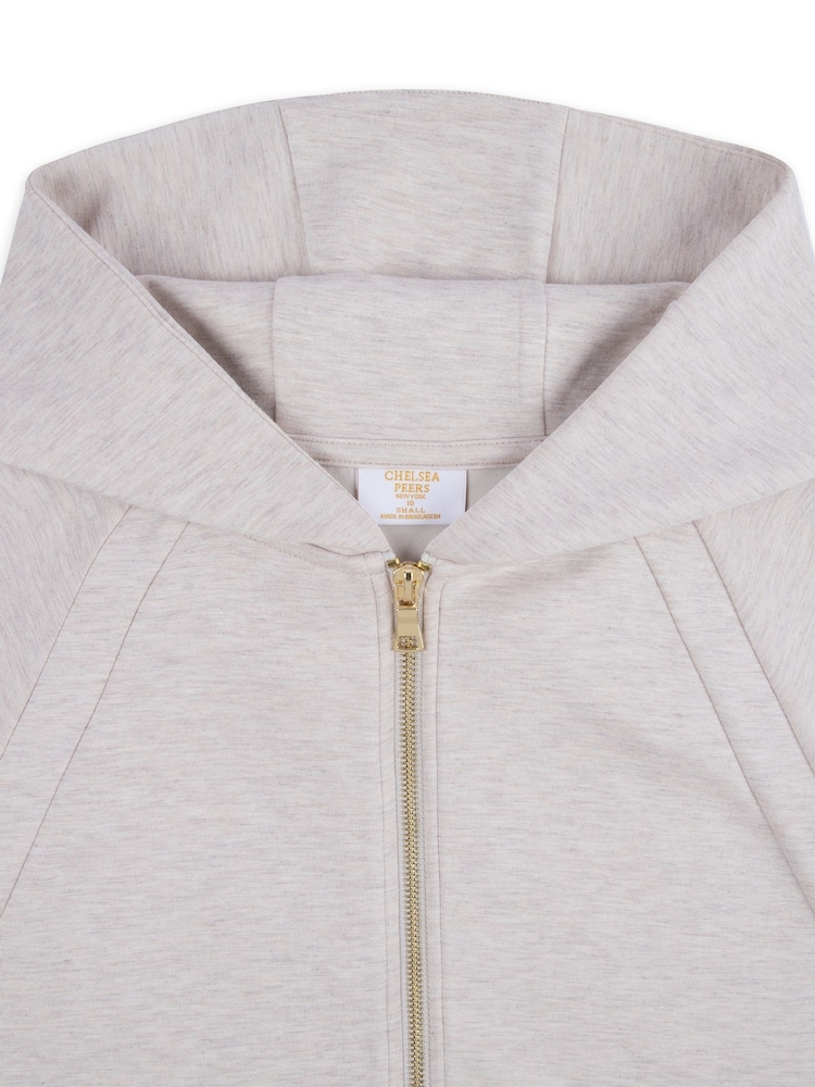 Chelsea Peers Natural LuxeComfort Scuba Zip Hoodie - Image 3 of 3