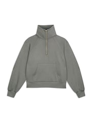 أخضر - Chelsea Peers LuxeComfort Scuba Half-Zip Sweatshirt - صورة 4 من 5