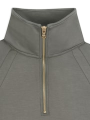 أخضر - Chelsea Peers LuxeComfort Scuba Half-Zip Sweatshirt - صورة 5 من 5