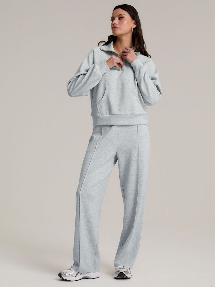Chelsea Peers Grey Luxe Comfort Scuba Joggers - Image 1 of 4 Chelsea Peers Grey Luxe Comfort Scuba Joggers - Image 1 of 4