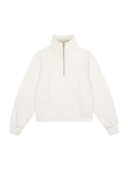أبيض - Chelsea Peers LuxeComfort Scuba Half-Zip Sweatshirt - صورة 1 من 3