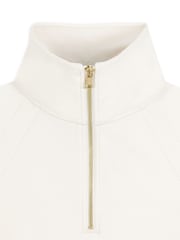 أبيض - Chelsea Peers LuxeComfort Scuba Half-Zip Sweatshirt - صورة 3 من 3