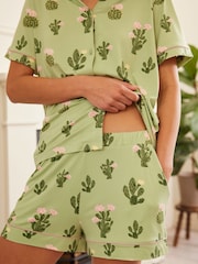 Chelsea Peers Maternity Cactus Print Short Pyjamas Set - Imagen 3 de 5