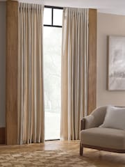 Natural N. Premium Collection 100% Linen Hidden Tab Top Lined Curtains - Image 1 of 6
