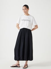 Hush Black Balloon Midi Skirt - Image 1 of 5