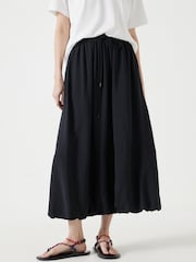Hush Black Balloon Midi Skirt - Image 2 of 5