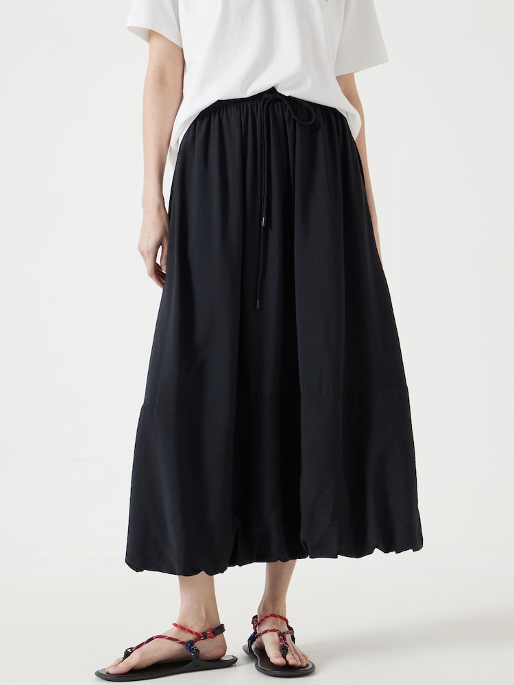 Hush Black Balloon Midi Skirt - Image 2 of 5