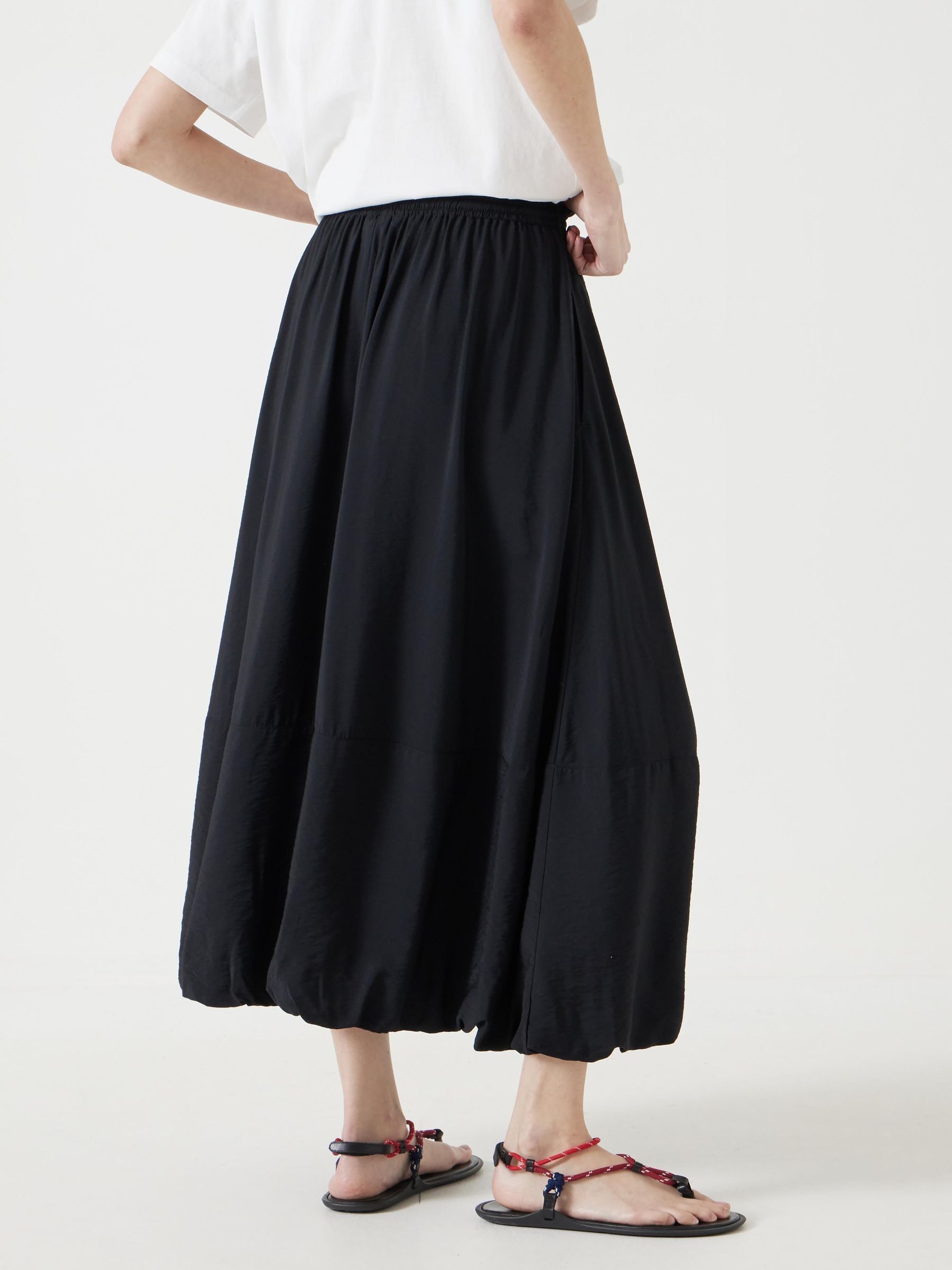 Buy Hush Black Balloon Midi Skirt from the Next UK online shop