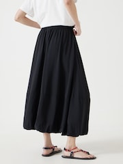 Hush Black Balloon Midi Skirt - Image 3 of 5