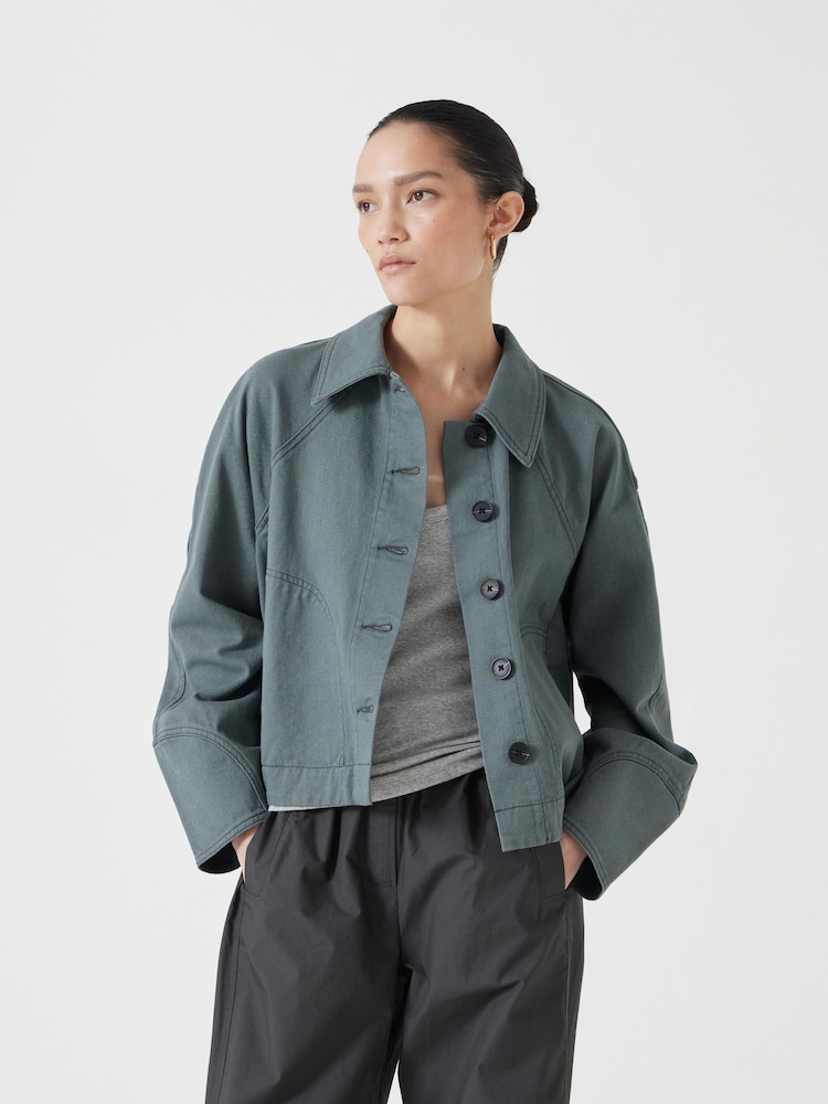 Hush Grey Swing 100% Cotton Jacket - Image 1 of 5