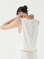 Hush White Towelling Short Sleeve vests - Image 3 of 5