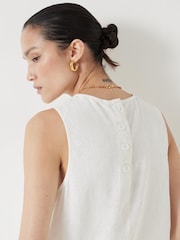 Hush White Towelling Short Sleeve vests - Image 4 of 5