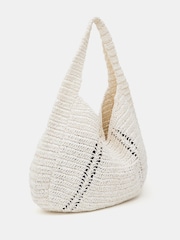 Hush White Raffia Oversized Tote Bag - Image 2 of 6