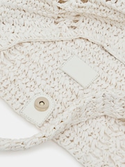 Hush White Raffia Oversized Tote Bag - Image 3 of 6