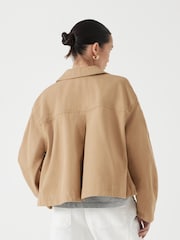 Hush Brown Swing 100% Cotton Jacket - Image 4 of 6