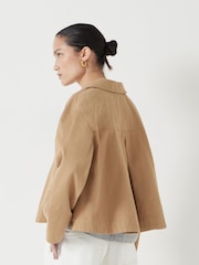 Hush Brown Swing 100% Cotton Jacket - Image 5 of 6