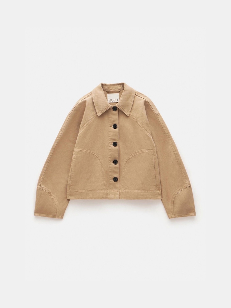 Hush Brown Swing 100% Cotton Jacket - Image 6 of 6 Hush Brown Swing 100% Cotton Jacket - Image 6 of 6