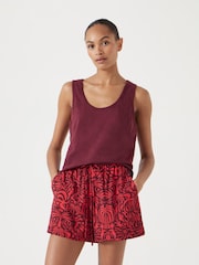 Hush Purple Cotton Slub Tank Top - Image 1 of 5