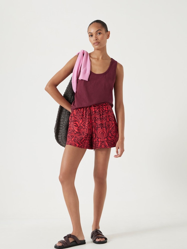 Hush Purple Cotton Slub Tank Top - Image 2 of 5