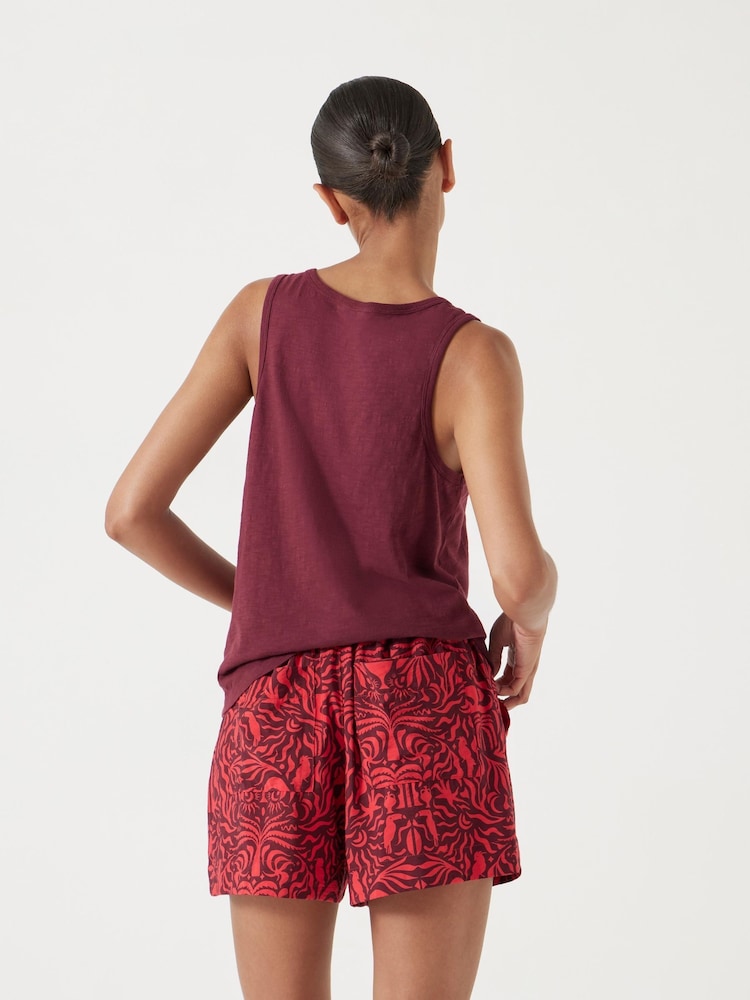 Hush Purple Cotton Slub Tank Top - Image 3 of 5
