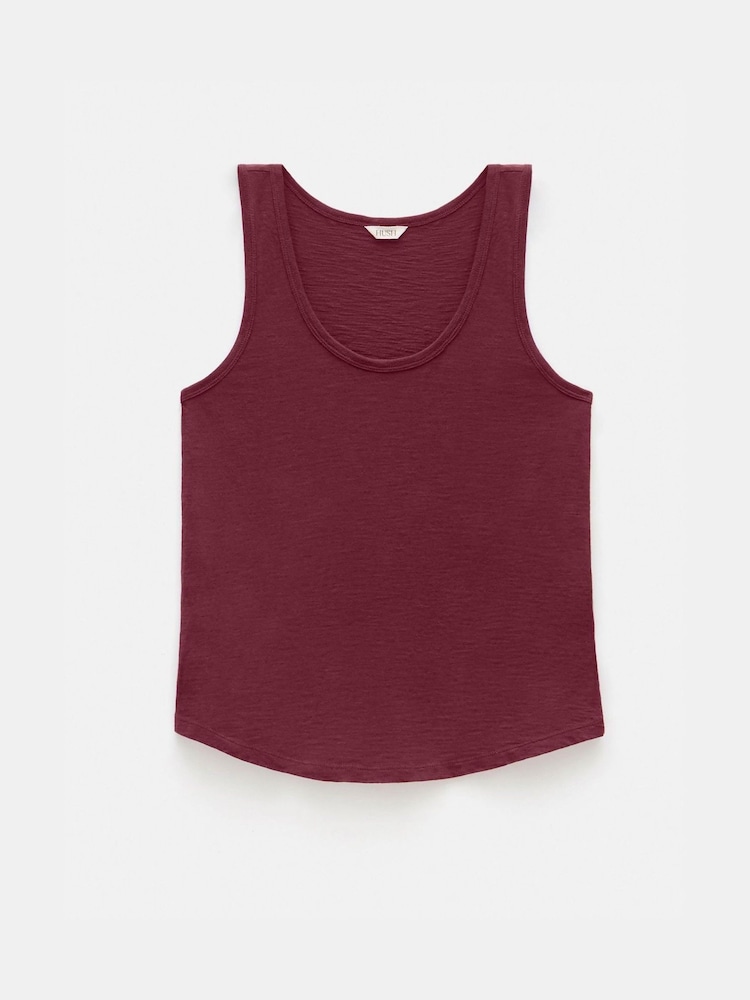 Hush Purple Cotton Slub Tank Top - Image 5 of 5