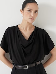 Schwarz - Hush Cowl Neck Blouses - Bild 4 von 5